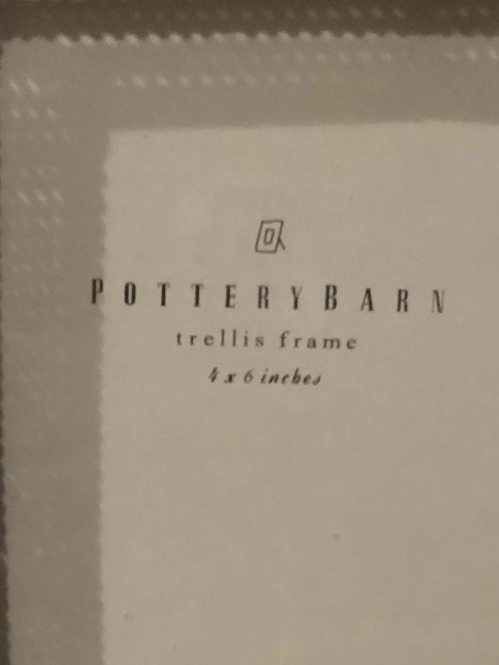Pottery Barn Trellis Picture Frames Black 2pc Set New Wireframe Photo Frame Set